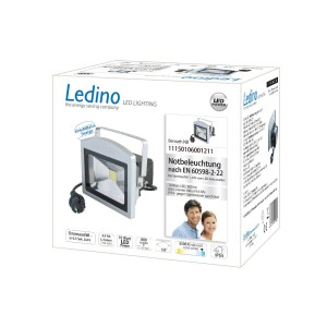 Ledino LED spot Benrath NB, noodverlichting met Akku
