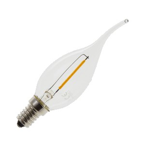 Lighto | LED Kaarslamp Tip | E14 | 1W (vervangt 10W)
