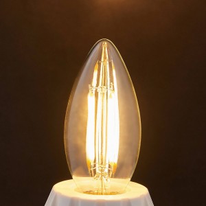 Lindby E14 LED kaarslamp filament 4W, 470 lm, 2.700 K