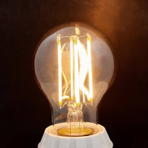 Lindby E27 LED lamp filament 6W 500 lm, amber, 1.800 K