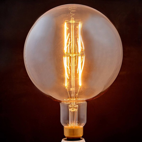 Lindby e27 led lamp filament 8w 800lm 1. 800k amber globe