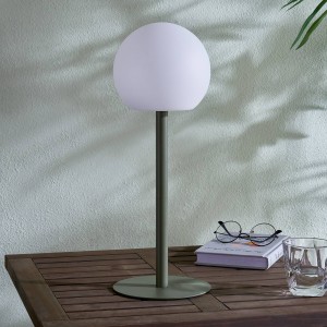 Lindby Eleia LED tafellamp voor buiten, oplaadbare batterij