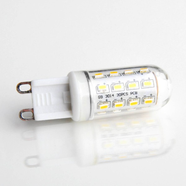 Lindby g9 3w 830 led-lamp buisvormig transparant