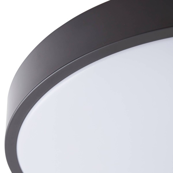 Lindby innes led plafondlamp zwart o38cm smart 2