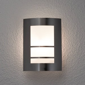 Lindby Mooie LED-buitenwandlamp Katalea in zilver