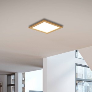 Lucande Aurinor LED paneel eiken naturel 45 cm