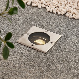 Lucande Doris – LED grondspot inbouwlamp, hoekige vorm