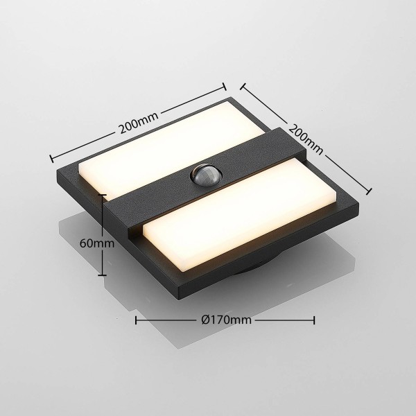 Lucande gylfi led wandlamp vierkant sensor 2