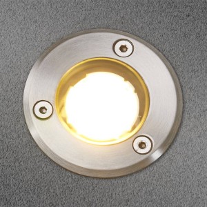 Lucande IP67 LED-vloerinbouwlamp Kenan, roestvrij staal