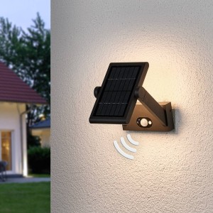 Lucande LED-buitenwandlamp Valerian op zonne-energie