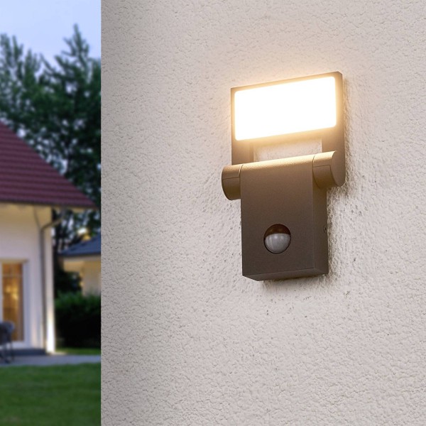 Lucande marius sensor outdoor wandlamp met leds 2