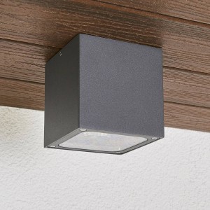Lucande Tanea – LED plafondlamp in kubusvorm, IP54