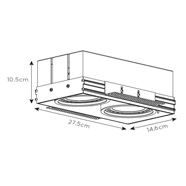 Lucide inbouwspot trimless