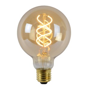 Lucide LED lamp E27 Globe 4W 2.200K amber sensor