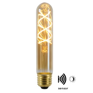 Lucide LED lamp E27 buis T30 4W 2.200K amber sensor