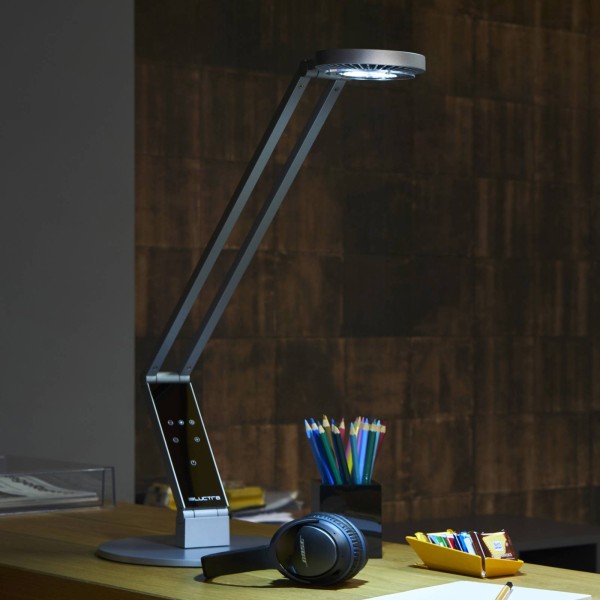 Luctra table lineair led tafellamp voet alu