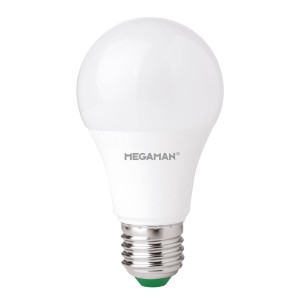 MEGAMAN LED lamp E27 A60 9W, warmwit, dimbaar