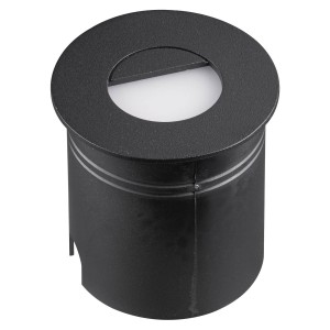 Mantra Iluminación LED inbouwlamp Aspen met diffusor rond, zwart