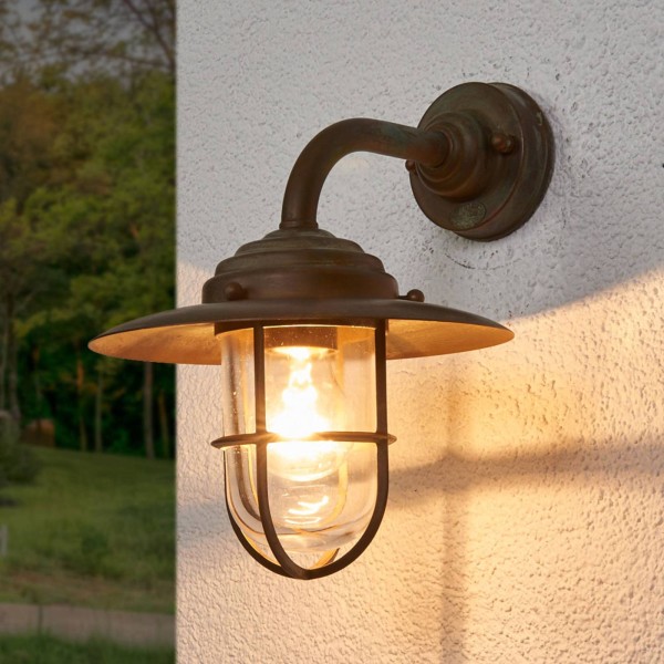 Moretti luce sierlijke buitenwandlamp antique