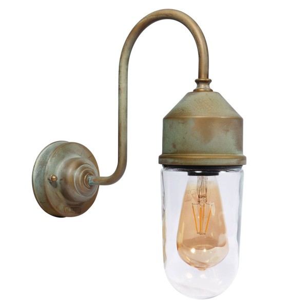 Moretti luce wandlamp 1950n antiek messing