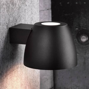 Nordlux Buitenwandlamp Bell van aluminium in zwart
