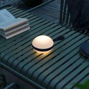Nordlux LED buitenlamp Bring to go Ø 16 cm wit/zwart
