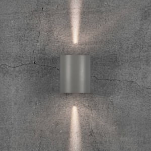 Nordlux LED buitenwandlamp Canto 2, 10 cm, grijs