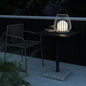 Nordlux LED tafellamp Jim To-Go, voor buiten, grijs