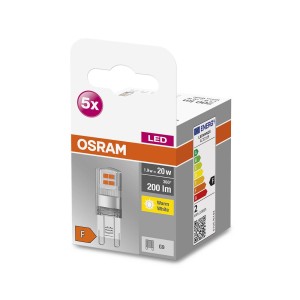 OSRAM Base PIN LED stiftlamp G9 1,9W 2.700K per 5