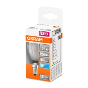 OSRAM Classic P LED lamp E14 2,5W 4.000K mat