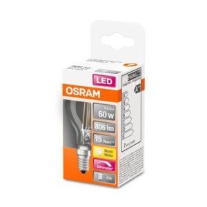 OSRAM LED druppellamp E14 6,5W Superstar 827