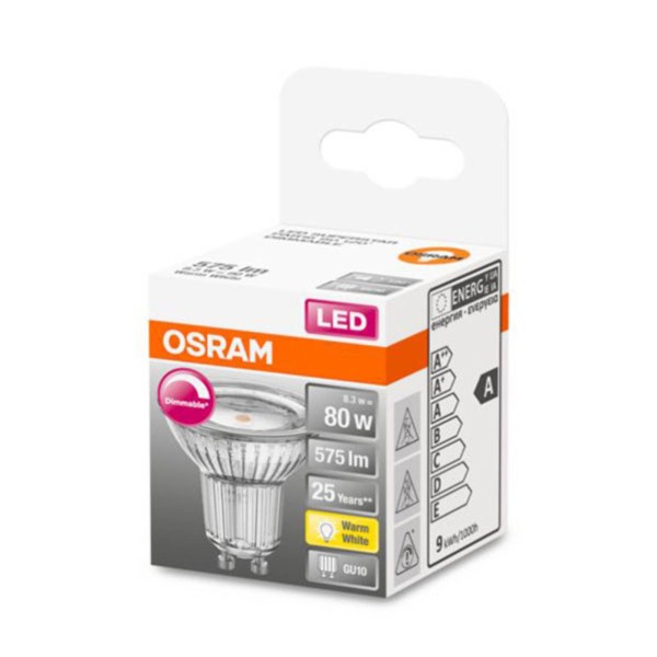 Osram led glas-reflector gu10 7
