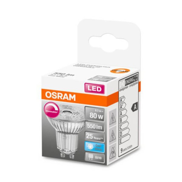 Osram led glas-reflector gu10 8