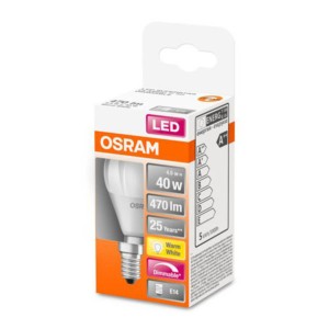 OSRAM LED lamp E14 4,5W 827 Superstar mat dimb.