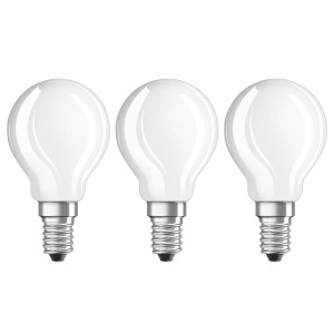 OSRAM LED lamp E14 4W, warmwit, 470 lumen, set van 3