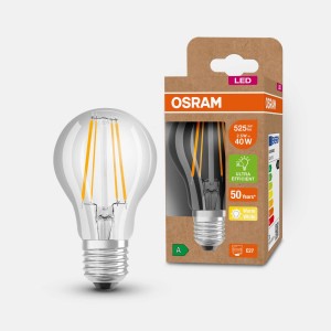 OSRAM LED lamp E27 A60 2,5W 525lm 3.000K helder
