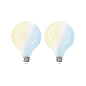 PRIOS E27 G125 LED lamp 7W tunable white WLAN mat per 2