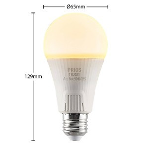 PRIOS LED lamp E27 A60 15W wit 2.700K