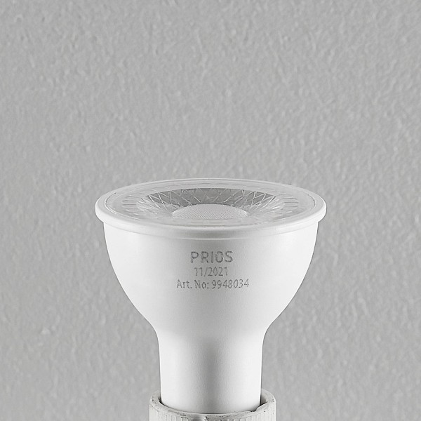 Prios led reflector gu10 8w 3. 000k 60° 2