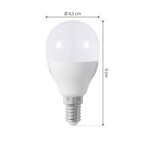 PRIOS Smart LED E14 druppel 4,9W WLAN mat tunable white