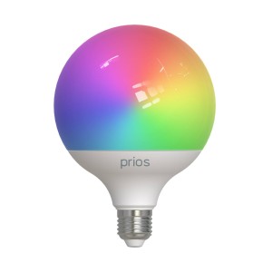 PRIOS Smart LED E27 G125 9W RGB WLAN mat tunable white