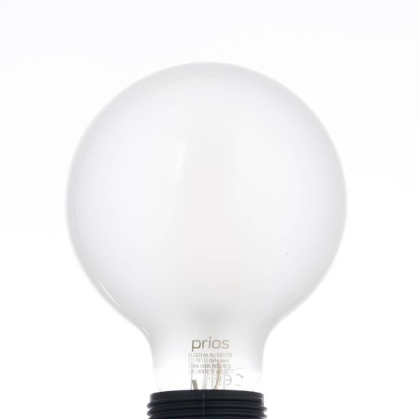 Prios smart led e27 lamp g95 7w wlan mat tunable white 2