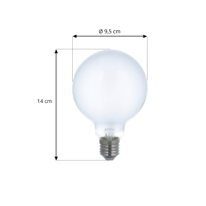 PRIOS Smart LED E27-lamp G95 7W WLAN mat tunable white