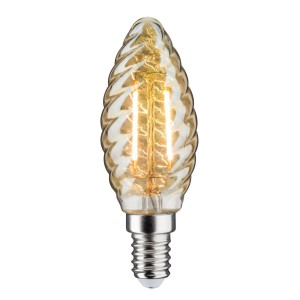 Paulmann LED kaarslamp E14 2,6W 2.500K goud gedraaid