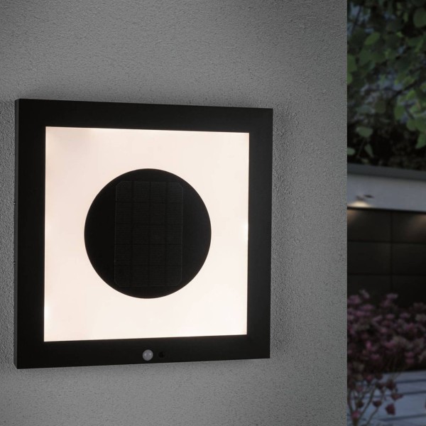 Paulmann led zonnepaneel taija met sensor 40x40cm 2