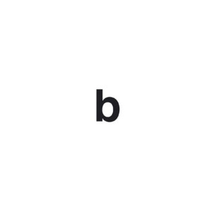 Pferdekaemper Zelfklevend letter b