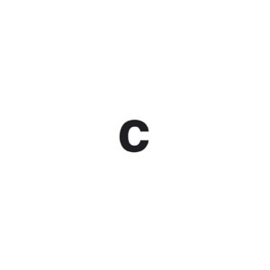 Pferdekaemper Zelfklevend letter c