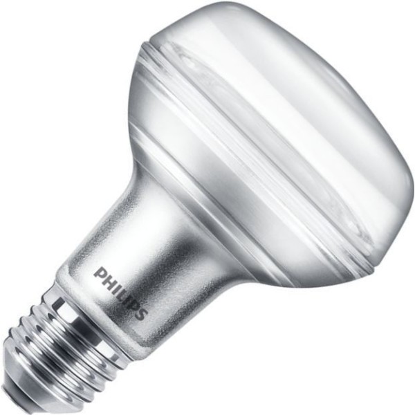 Philips corepro reflectorlamp led 4w (vervangt 60w) grote fitting e27 u kunt de philips corepro reflectorlamp led 4w (vervangt 60w) grote fitting e27  perfect gebruiken om de ideale sfeer te creëren bij u thuis! De ledlamp met een e27 is daarbij ook nog erg energiezuinig. Zo geeft de ledlamp van philips het licht van de reguliere versie van 60w (370 lumen)
