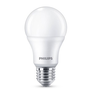Philips E27 LED lamp A60 8W 2700K mat 4/pak