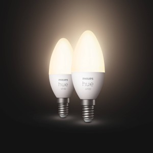 Philips Hue White 5,5W E14 LED kaarslamp set van 2